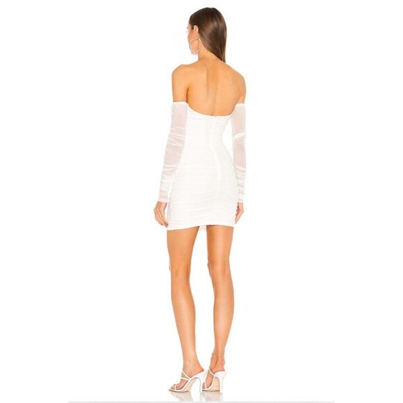 Michael Costello x REVOLVE Paola Mini Dress White - Picture 3 of 3